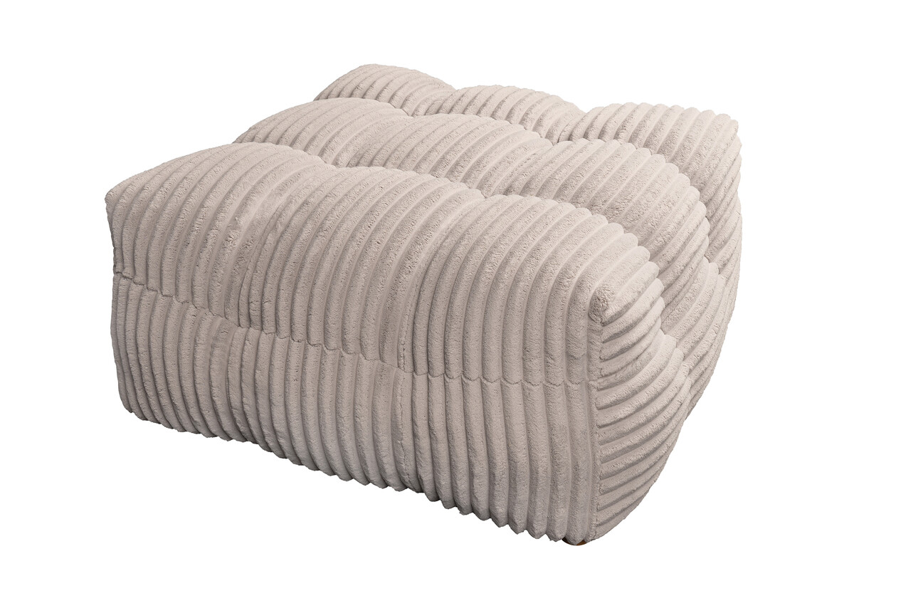 Pouf Santa Fe 90x90x43 cm, Reyat Cream - imagine 7